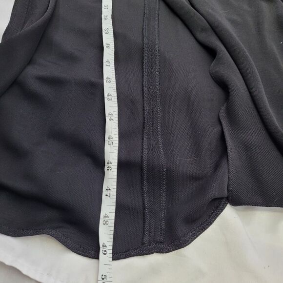 NEW ZARA black mock neck long sleeve form fitting draped sheath dress M - Picture 11 of 16